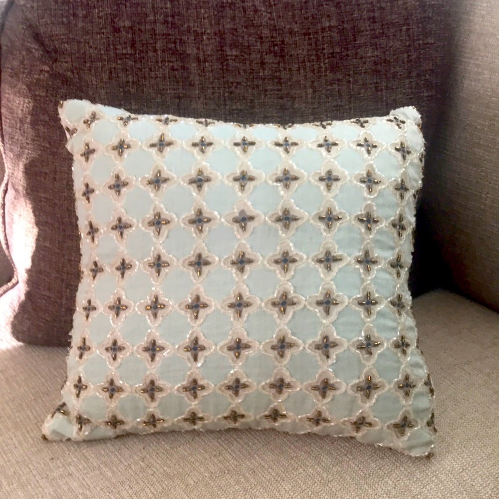 Beaded Accent Pillow
